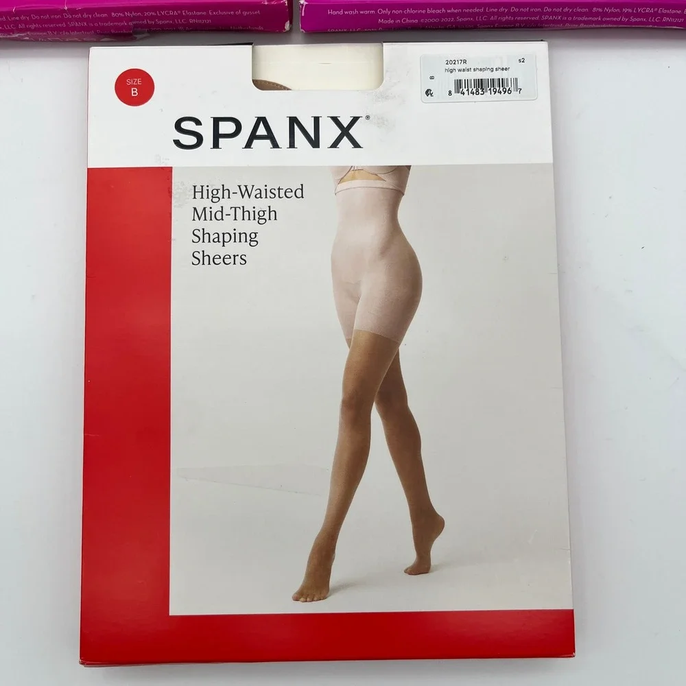 Spanx Hosiery Womens B Nude High-Waisted Shaping Sheers Firm Believer Lot of 3‎